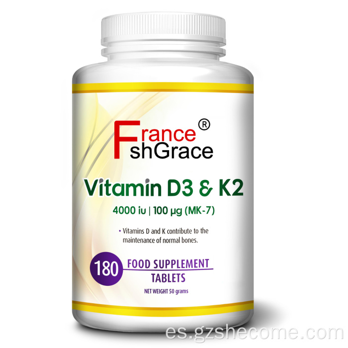 Vitamind3 K2 Inmune Health Support Vitamind3 tabletas